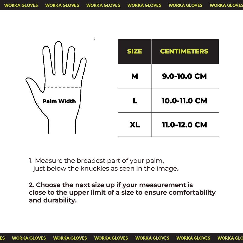 Worka Gloves - Strong 10-12 Mil Disposable Nitrile Gloves - Emerald Black (Box Of 50)